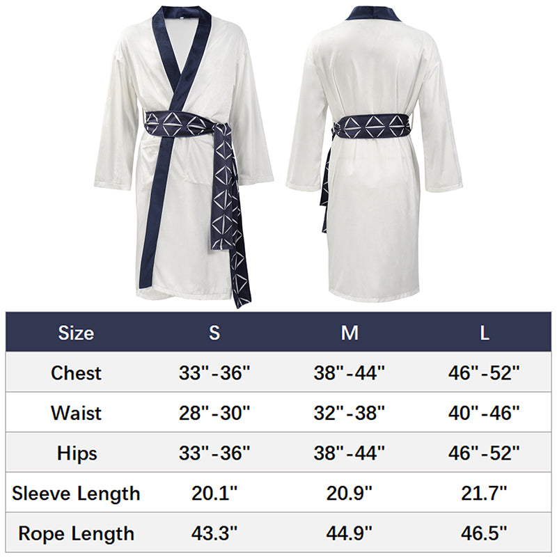 Ryomen Sukuna Men Anime Robe Bathrobe Pajamas Cosplay Costume Adults Long Bathrobes