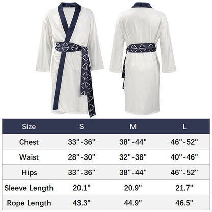 Ryomen Sukuna Men Anime Robe Bathrobe Pajamas Cosplay Costume Adults Long Bathrobes