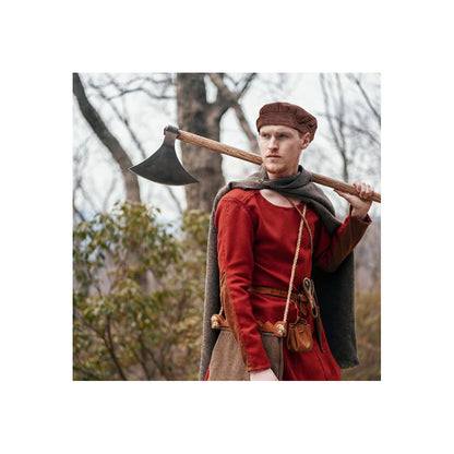 Soft Suede Medieval Hat Beret Renaissance Festival Cap for Men Women Ren Faire Costume Accessories