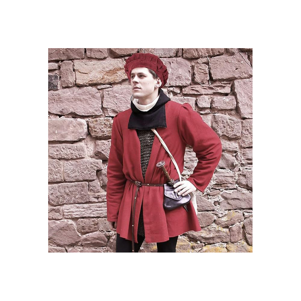 Soft Suede Medieval Hat Beret Renaissance Festival Cap for Men Women Ren Faire Costume Accessories