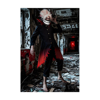 Takakura Ken Cosplay Costume Men Jacket Pants Mask Glasses Full Set Outfit For Halloween Party