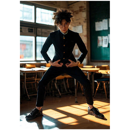 Takakura Ken Cosplay Costume with Glasses Full Set Outfit Men Uniform For Halloween Party