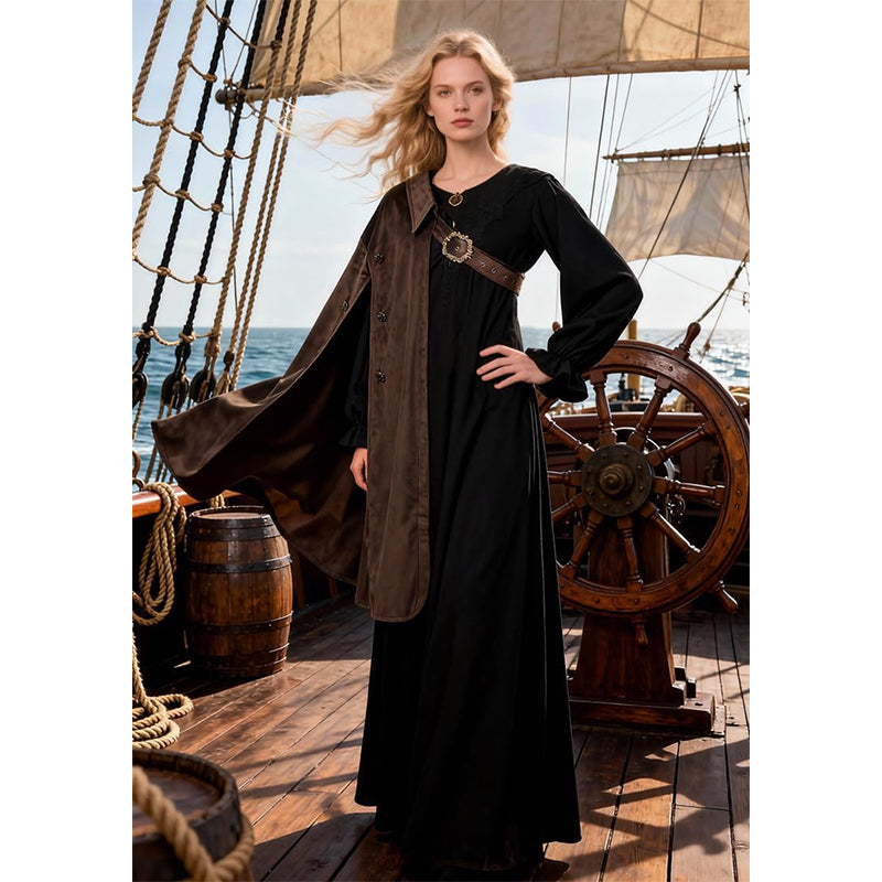 Unisex Medieval Renaissance Half Shoulder Cape Shawl Knight Shawl Shrug LARP Warrior Cloak Costume Accessories