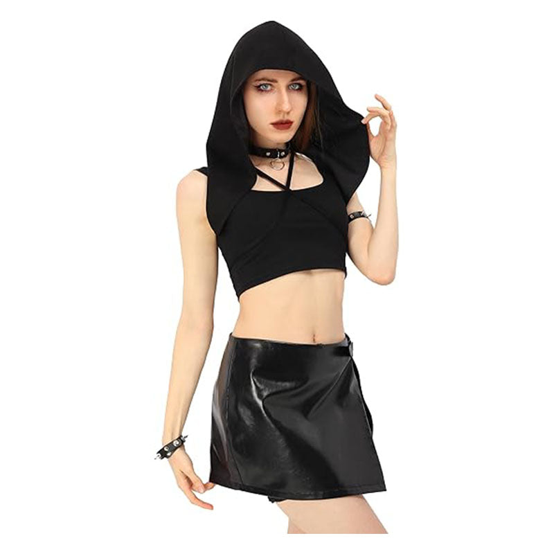 Unisex Steampunk Hood Medieval Cowl Renaissance Gothic Hat Cosplay Cap Costume Accessories