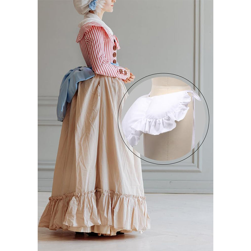 Victorian Rump Pad Cosplay Bustle Skirt Bum Pannier Bumroll Dress With Ties Custome Accessories