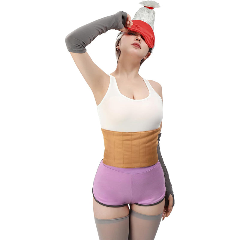 Women Anime Ayase Cosplay Costume Set Vest Shorts Eye Mask Glasses For Halloween Party Festival