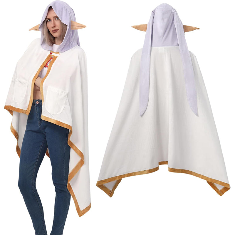 Women Anime Blanket Cape Hoodie With Cute Ears Home Wear Blanket Cosplay Costume Accessories