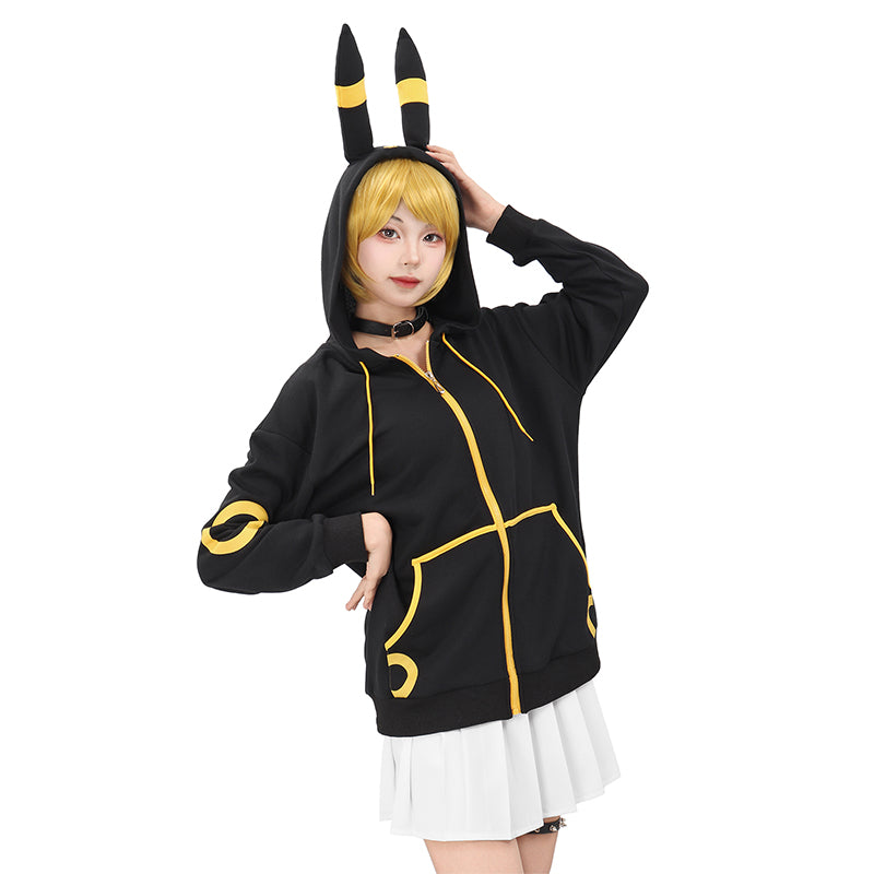 Women Anime Cosplay Hoodie Sweatshirt With Ears Tail Costume for Halloween Christmas