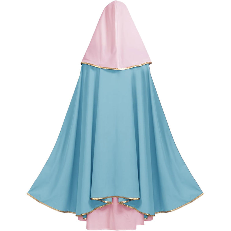 Women Mary Costume Adults Biblical Robe Irtysh Dress With Headwrap Cloak Cosplay Costume Outfit