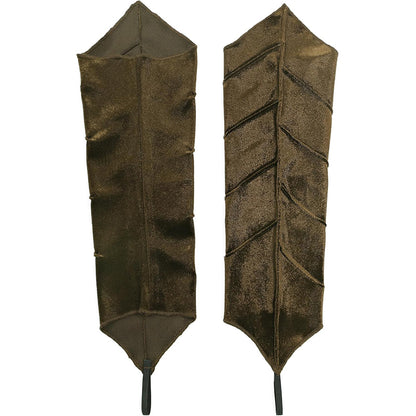 Women Medieval Elven Arm Cuffs Fairy Leaf-Veined Arm Warmers Bracers Renaissance Ren Faire LARP Costume Accessories