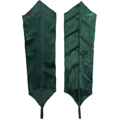 Women Medieval Elven Arm Cuffs Fairy Leaf-Veined Arm Warmers Bracers Renaissance Ren Faire LARP Costume Accessories