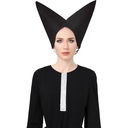 Women Medieval Escoffion Hat 15th Century Noblewoman Headdress Renaissance Hat Cosplay Costume Accessories