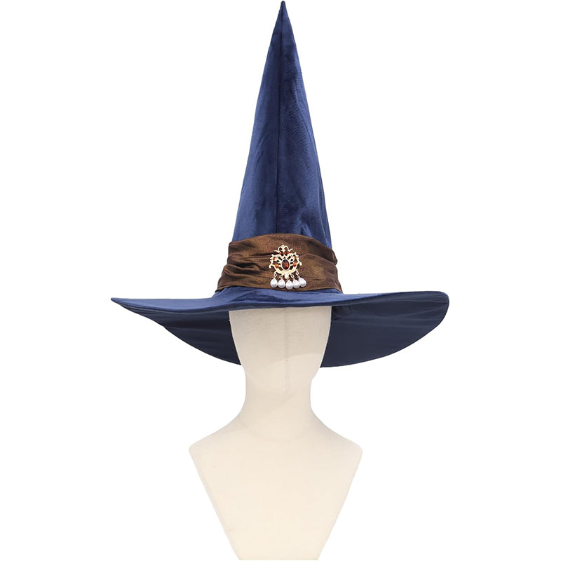 Women Men Witch Hat Wizard Hat Witches Pointed Hat With Wide Brim Cosplay Costume Accessories For LARP Halloween Party Festival
