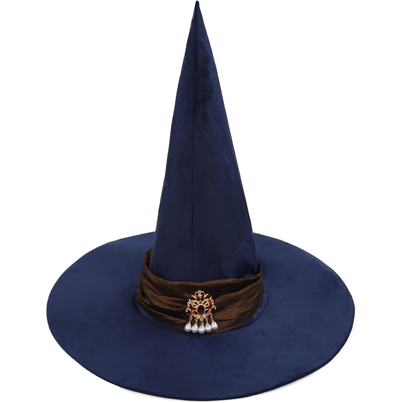 Women Men Witch Hat Wizard Hat Witches Pointed Hat With Wide Brim Cosplay Costume Accessories For LARP Halloween Party Festival