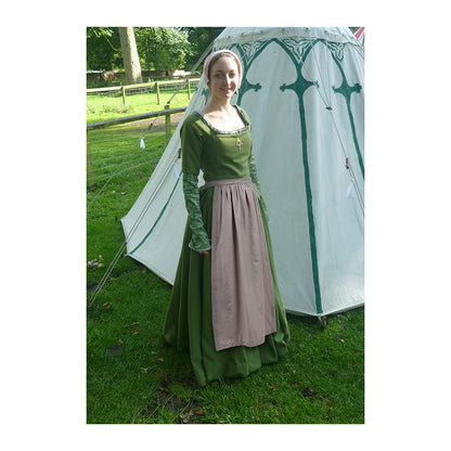 Women Renaissance Half Apron Medieval Vintage Linen Waist Apron Cosplay Costume Accessories