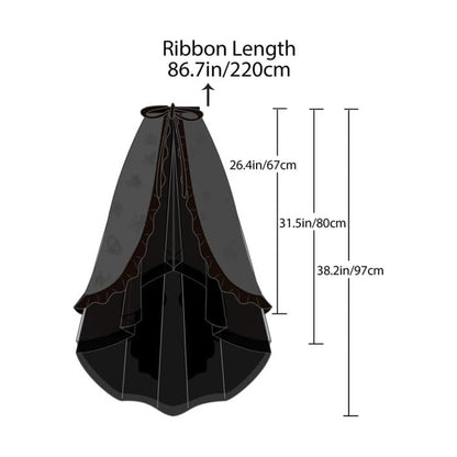 Women Steampunk Tulle Bustle Skirt Gothic Black Tutu Dress With Drawstring Costume Accessories For Halloween Party