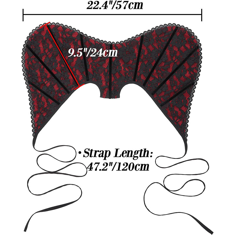 Women Vampire Stand Up Collar Victorian Gothic Queen Neck Collar Cosplay Costume Accessories For Party Halloween