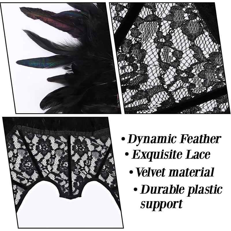 Women Vampire Stand Up Collar Victorian Gothic Queen Neck Collar Cosplay Costume Accessories For Party Halloween