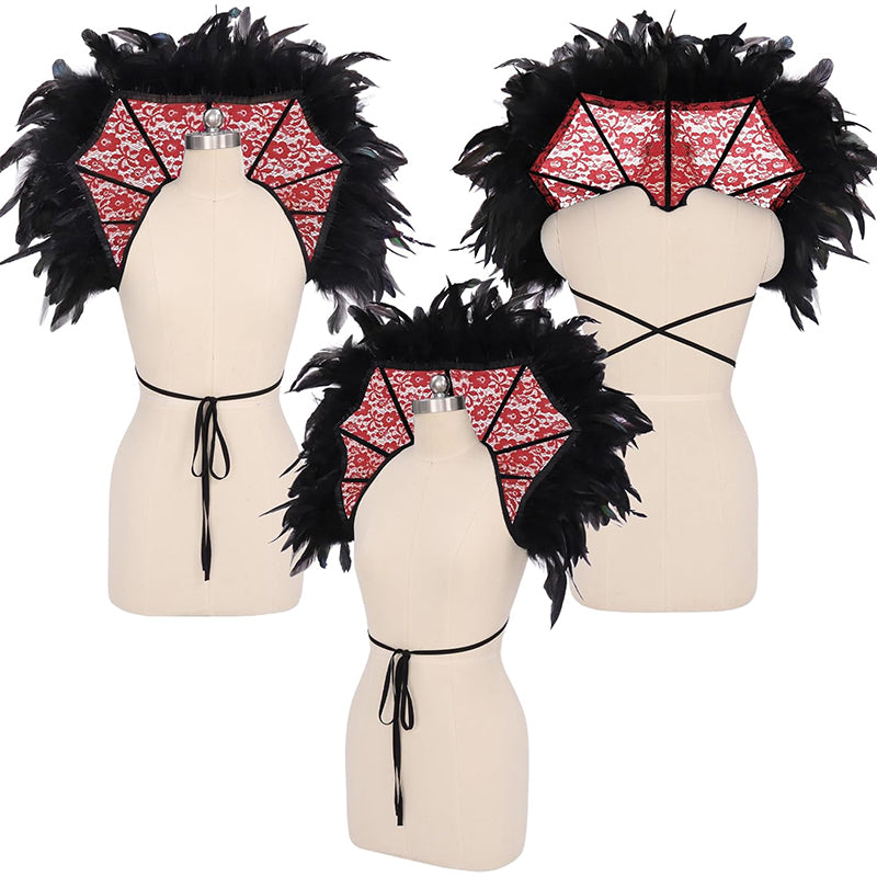 Women Vampire Stand Up Collar Victorian Gothic Queen Neck Collar Cosplay Costume Accessories For Party Halloween