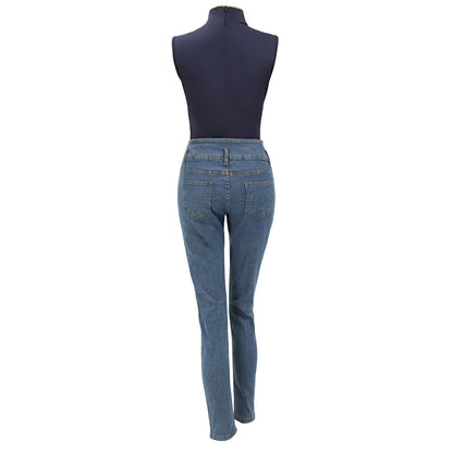 Yuki Tsukumo Women Cosplay Costumes Anime JJK Classical Knot Button Tops Jeans US Size