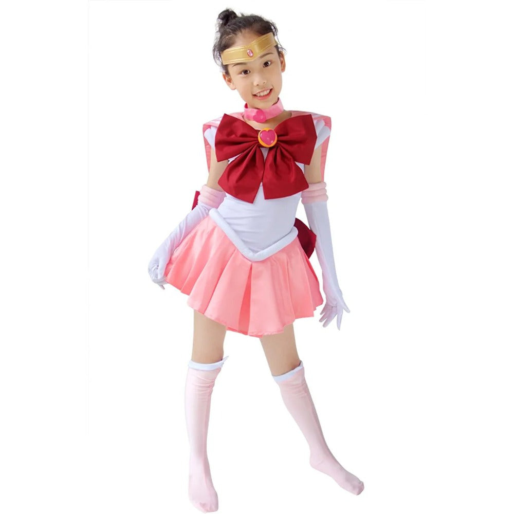 Pink Chibi Kids Cosplay Costume