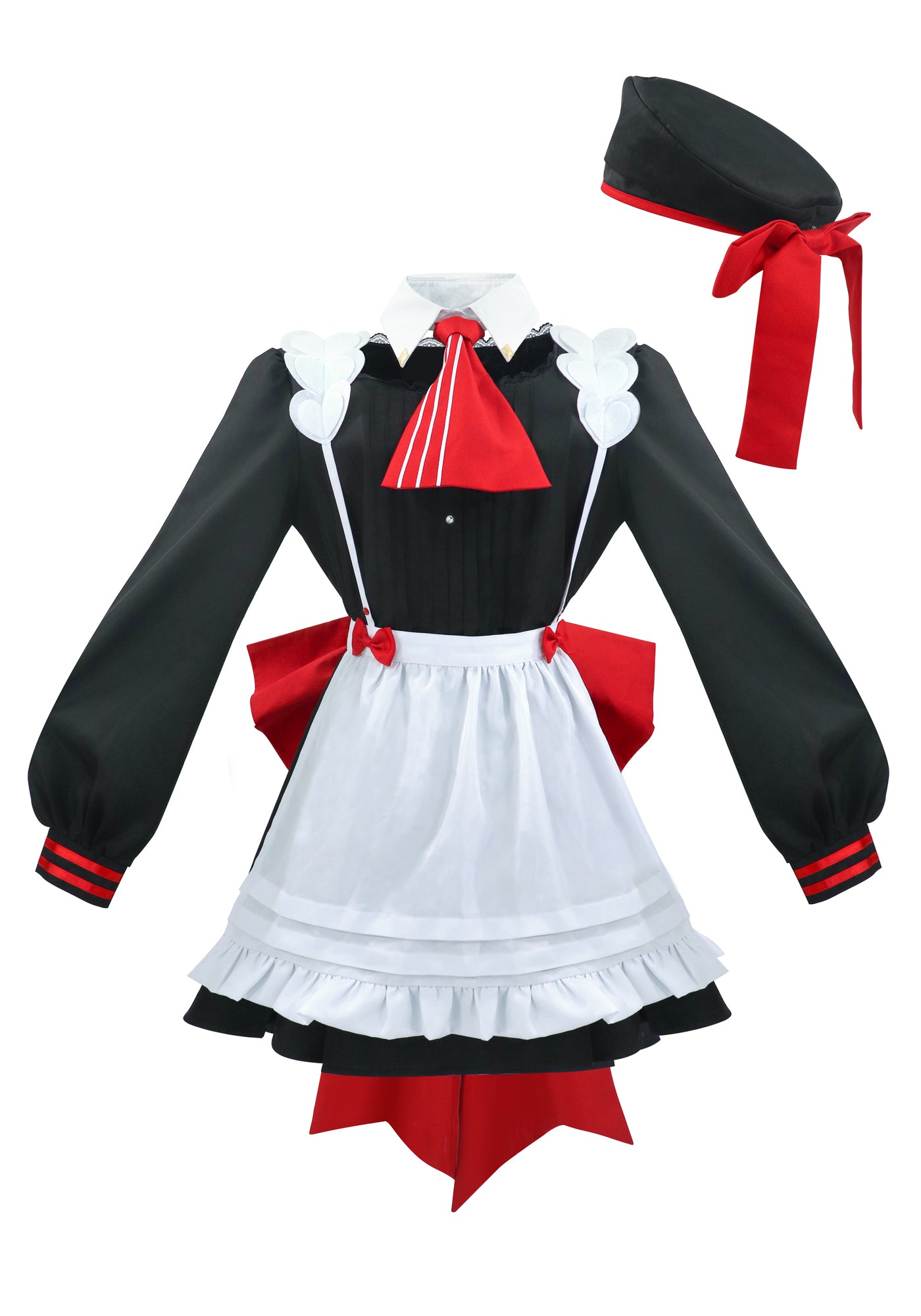 DAZCOS Womens US Size Noelle Cosplay Genshine Costume Maid Dress Uniform
