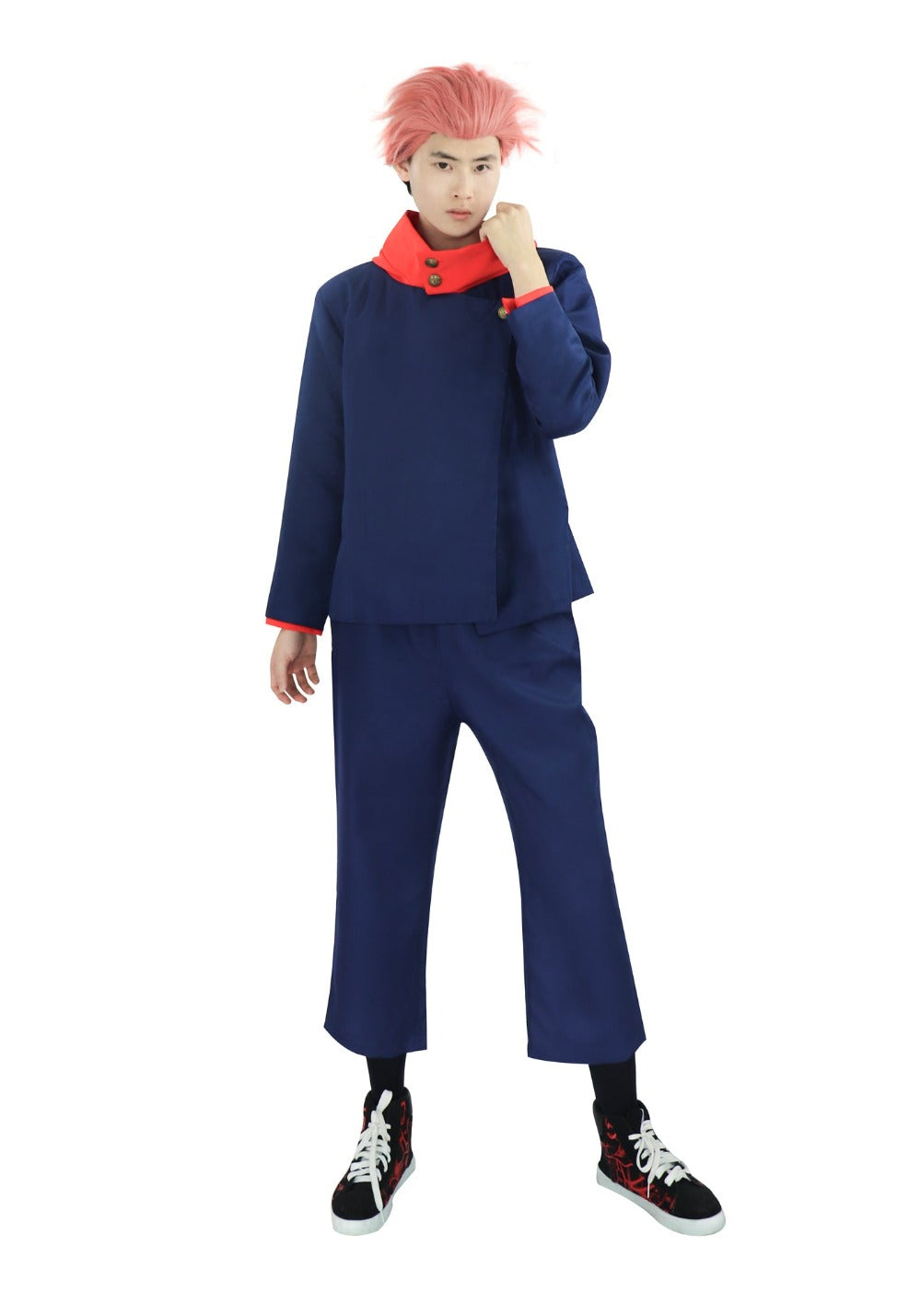DAZCOS US Size Yuji Cosplay Costume Hooded Jacket Pants