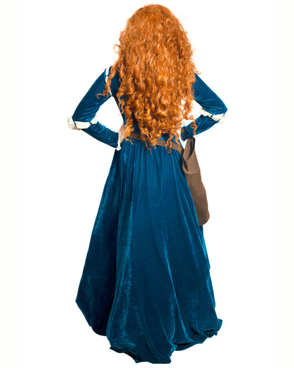 Brave Princess Cosplay Costume Renaissance Medieval Dress with Quiver