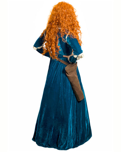 Brave Princess Cosplay Costume Renaissance Medieval Dress with Quiver