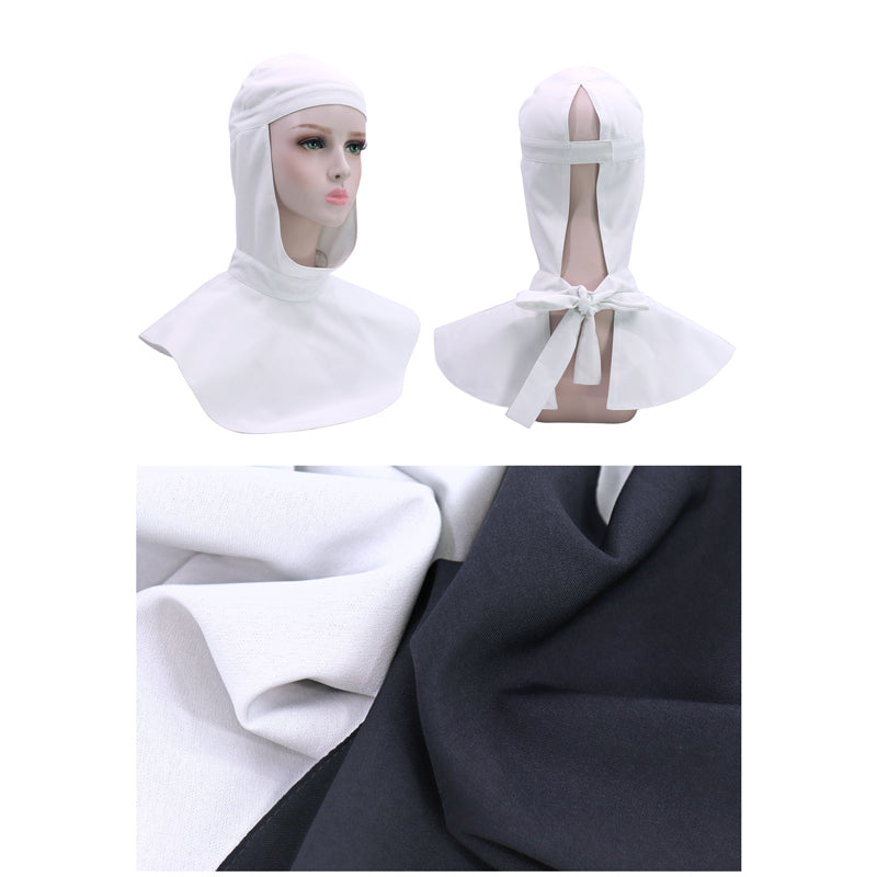 DAZCOS The Nun Cosplay Costume Decent Medieval Robe with Headkerchief and Belt