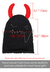balaclava with horns details