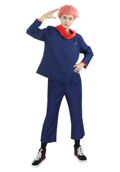 DAZCOS US Size Yuji Cosplay Costume Hooded Jacket Pants