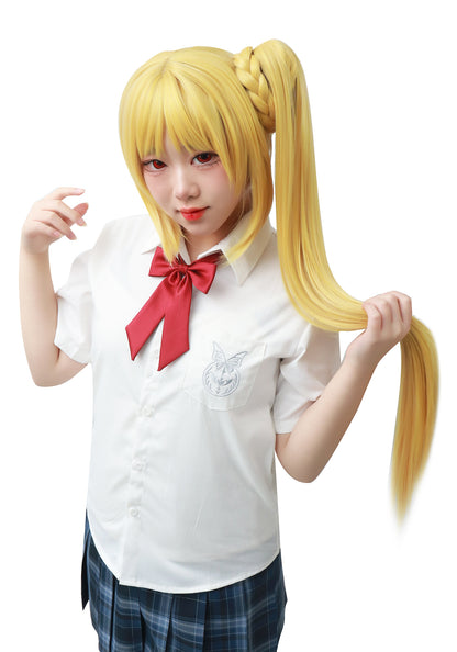 DAZCOS INijika Ijichi Golden Ponytail Cosplay Wig Blond