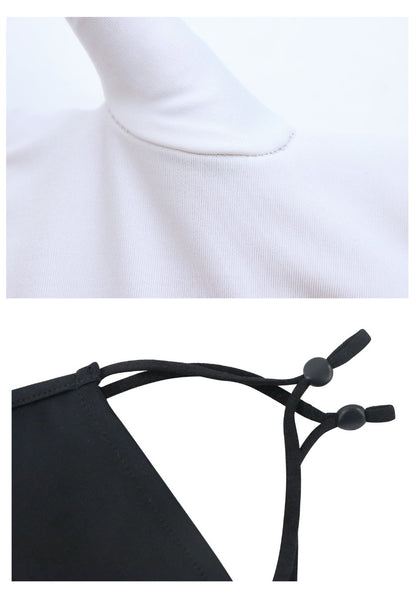 MCYT Ranboo Cosplay Masque noir et blanc Couverture faciale Filtre anti-poussière lavable Noir et blanc