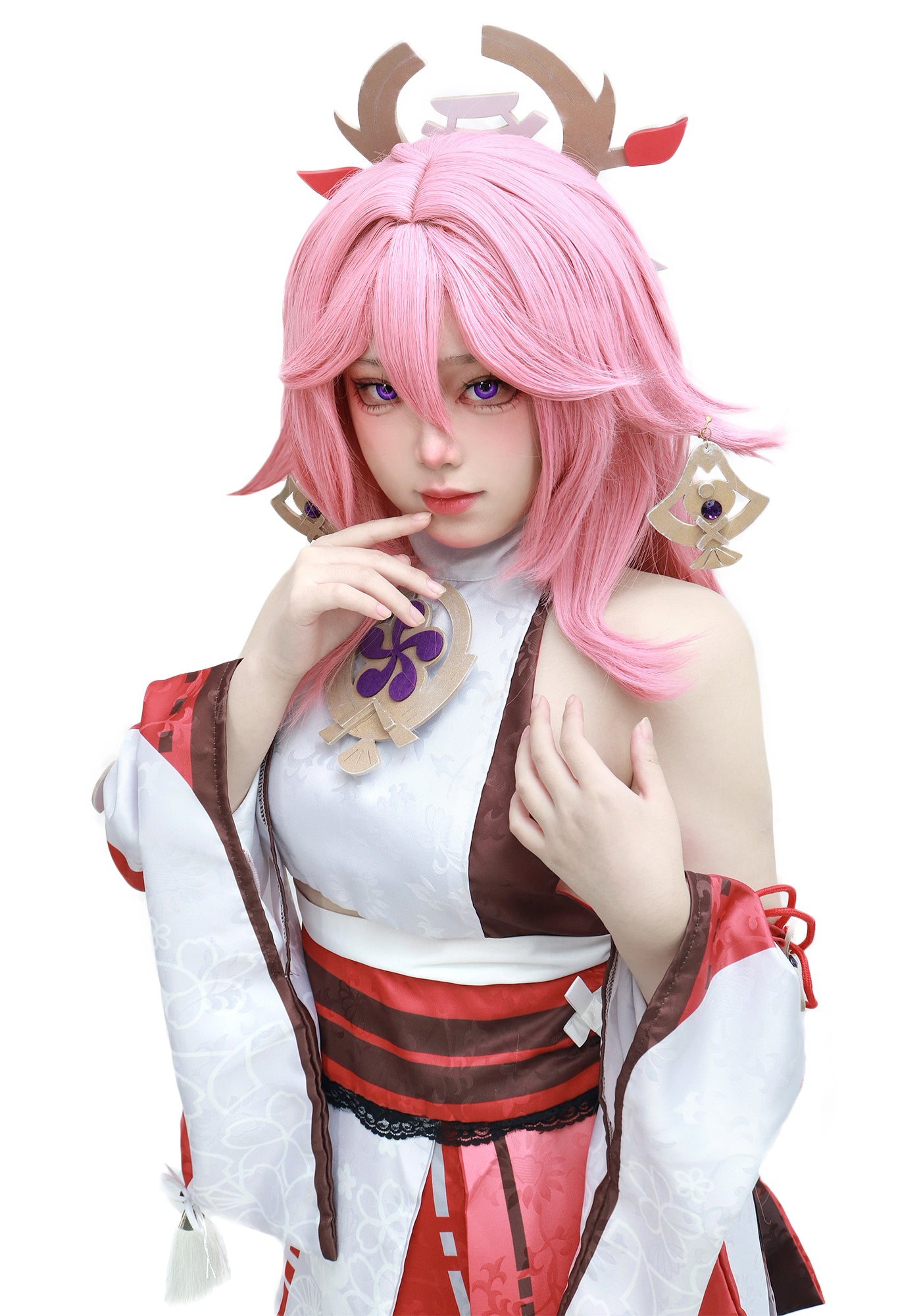 yae miko cosplay outfit