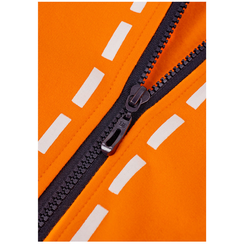 Orange Long Thigh Hoodie Details