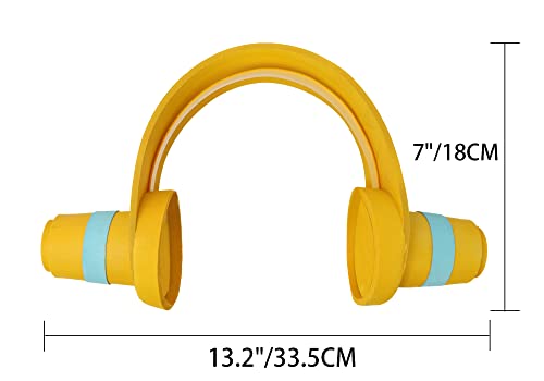 DAZCOS Uta Cosplay Headset Golden Cone-shaped Headphones for Women Costume Accessories