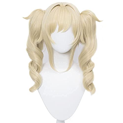 Barbara Gunnhildr Cosplay Perruque pour Cosplay Costume Blonde