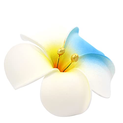 Lumine Cosplay Hair Clip 2 Flower and Feather for Costume Accessory White
