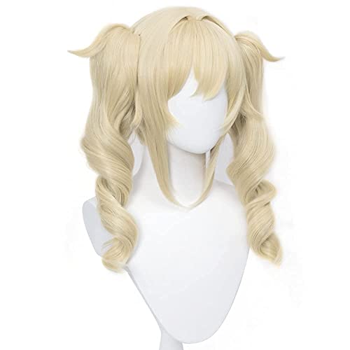 Barbara Gunnhildr Cosplay Perruque pour Cosplay Costume Blonde
