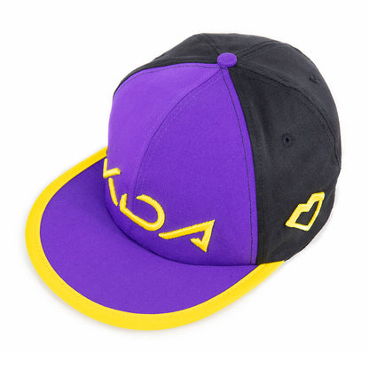 Akali Cosplay Casquettes de Baseball pour Femme Réglable Violet Noir Chapeau de Soleil Usage Quotidien