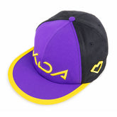 Cosplay Baseball Caps for Women Adjustable Purple Black Sun Hat Daily Wear