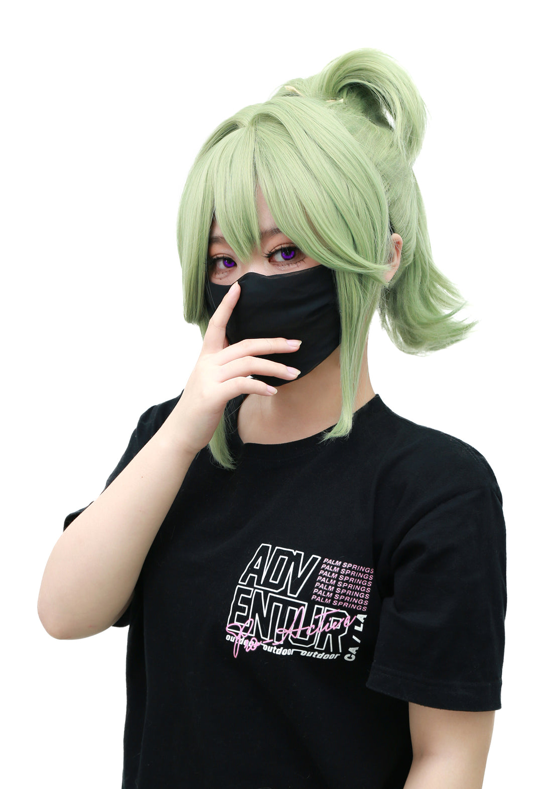 Green Colour Wig