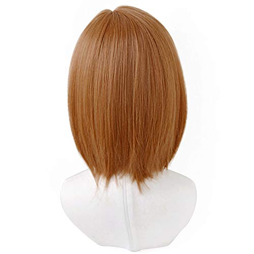 Kugisaki Nobara Cosplay Wig with Stickers for Anime Costume