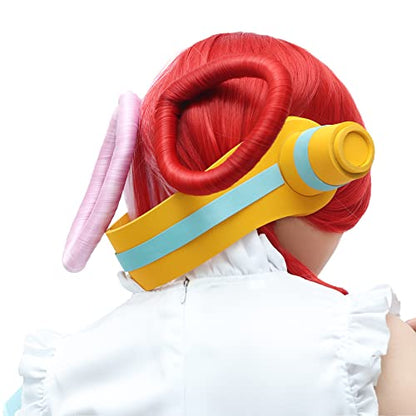 DAZCOS Uta Cosplay Headset Golden Cone-shaped Headphones for Women Costume Accessories