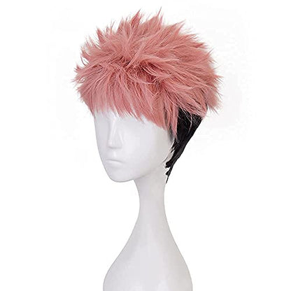 DAZCOS Yuji Itadori Cosplay Wig for Anime Costume Pink