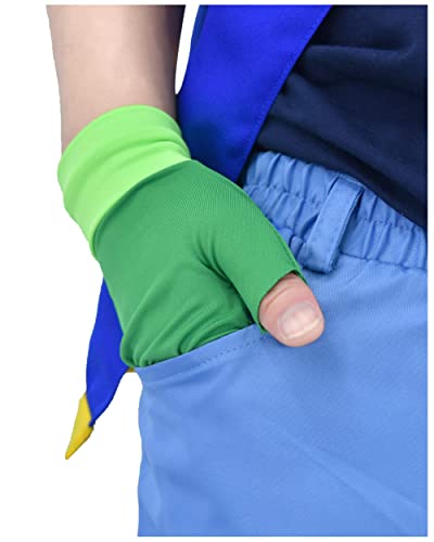 Ash Ketchum Cosplay Costume with Cap and Gloves - Adult Size Anime Monster Trainer Outfit