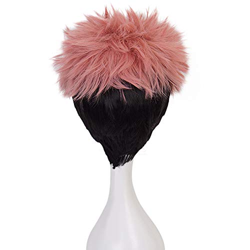 DAZCOS Yuji Itadori Cosplay Wig for Anime Costume Pink