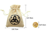 Mora Cosplay Drawstring Coin Pouch with 20 Coins