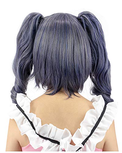 Kuroshitsuji Ciel Phantomhive Cosplay Wig Goth Cute Loli Curly Long Hair Two Pigtails Gray One size
